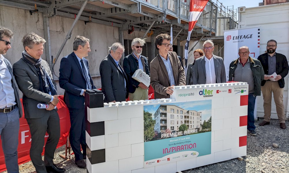 Réciprocité - Réciprocité - Première pierre pour la résidence Cocoon'Ages à Saint-Barthélemy d'Anjou 