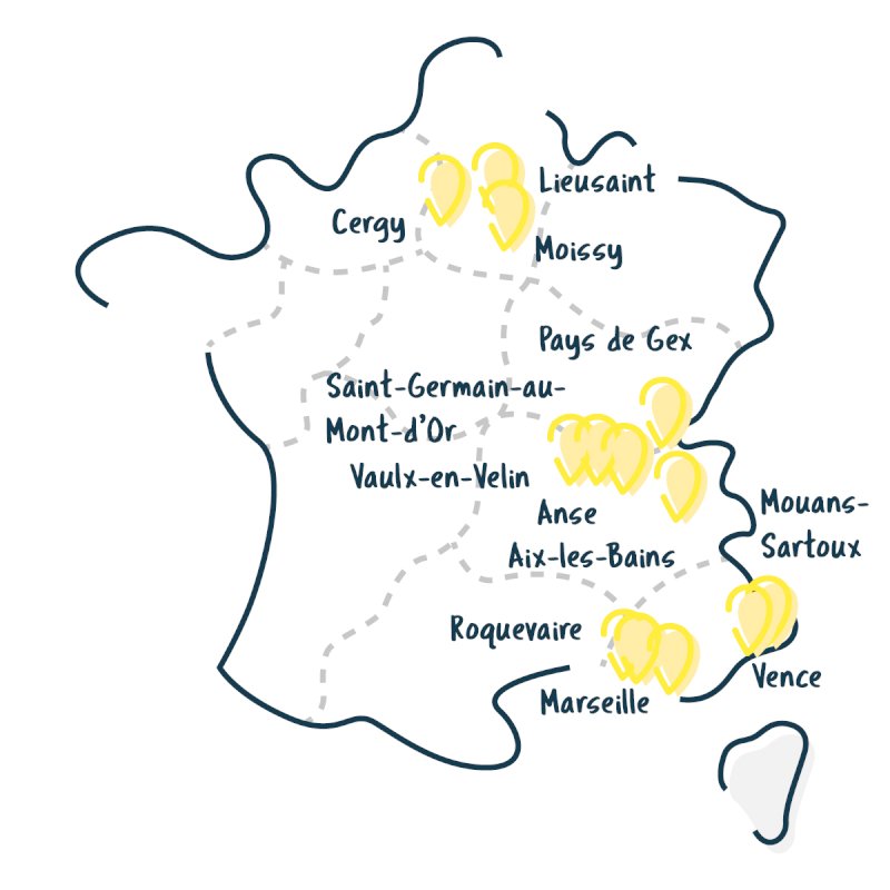 Réciprocité - Récipro-Cité - La carte des projets Chers Voisins 