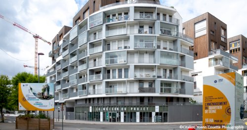 Réciprocité - media - Vue de l'extérieur de la Conciergerie Participative au sein de la Maison du Projet du quartier de Seine Ouest. 